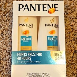 Pantene Pro-V Smooth & Sleek Shampoo and Conditioner Box Set NWB